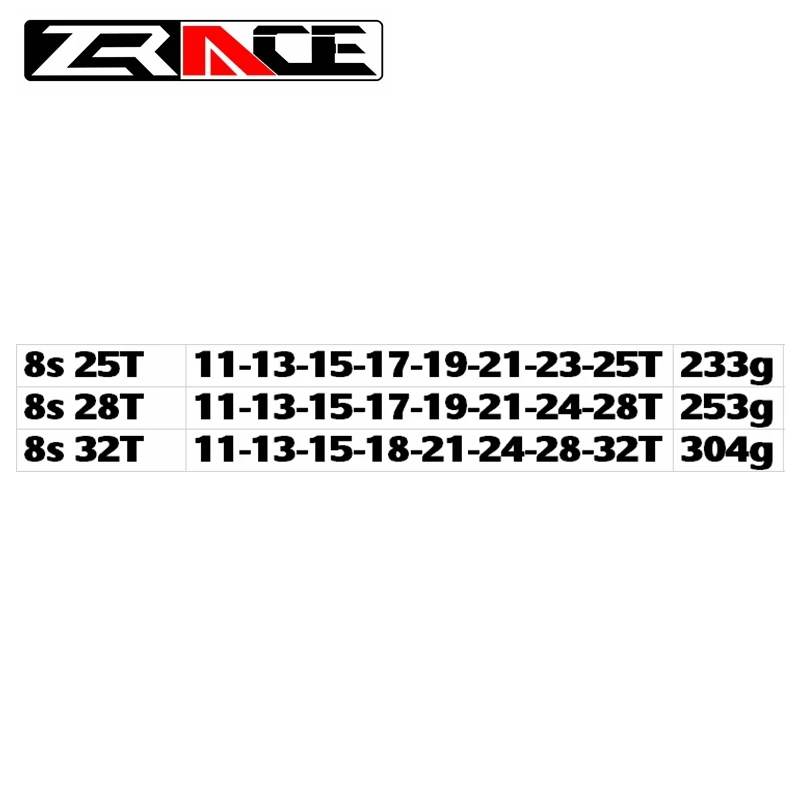 Zracing дорожный велосипед 8 скоростей кассета 11-25 T/11-28 T/11-32 T