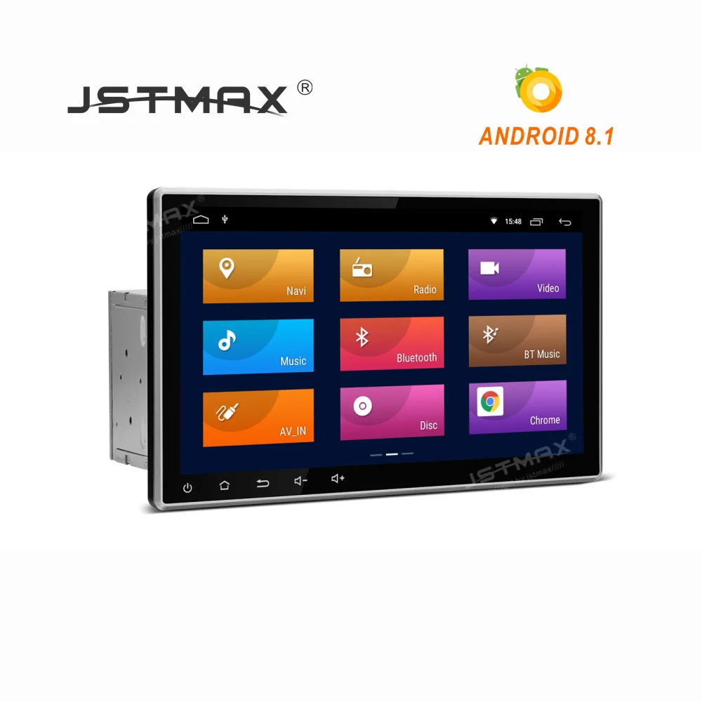 JSTMAX 8 1 "Android 10 2 Автомобильный gps Радио DVD плеер для din универсальный с FM Wi Fi Авто