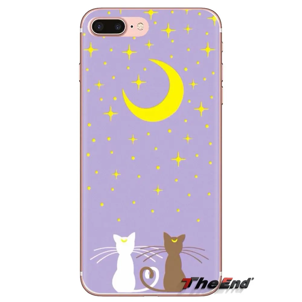 Милый Сейлор Мун Луна кошки для LG G3 G4 Mini G5 G6 G7 Q6 Q7 Q8 Q9 V10 V20 V30 X Power 2 3 K10 K4 K8 2017 мягкий