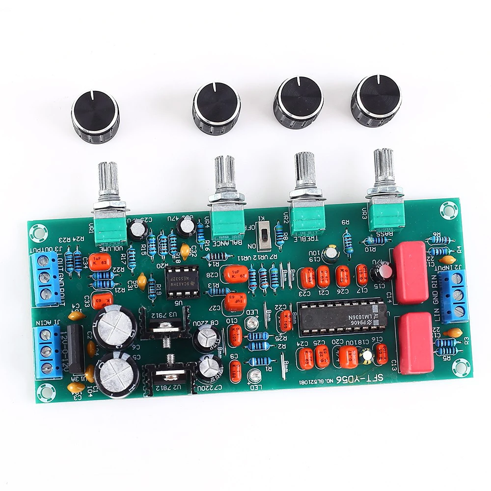 LM1036 NE5532 стерео Preamp усилитель тон плата аудио доска | Электронные компоненты и