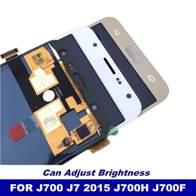Полный дигитайзер в сборе для Samsung Galaxy J7 2015 J700 J700F J700H дисплей с контролем яркости