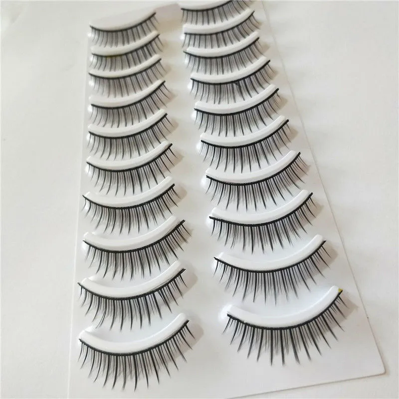 3D Натуральные Черные Накладные ресницы ручной работы Длинные для наращивания