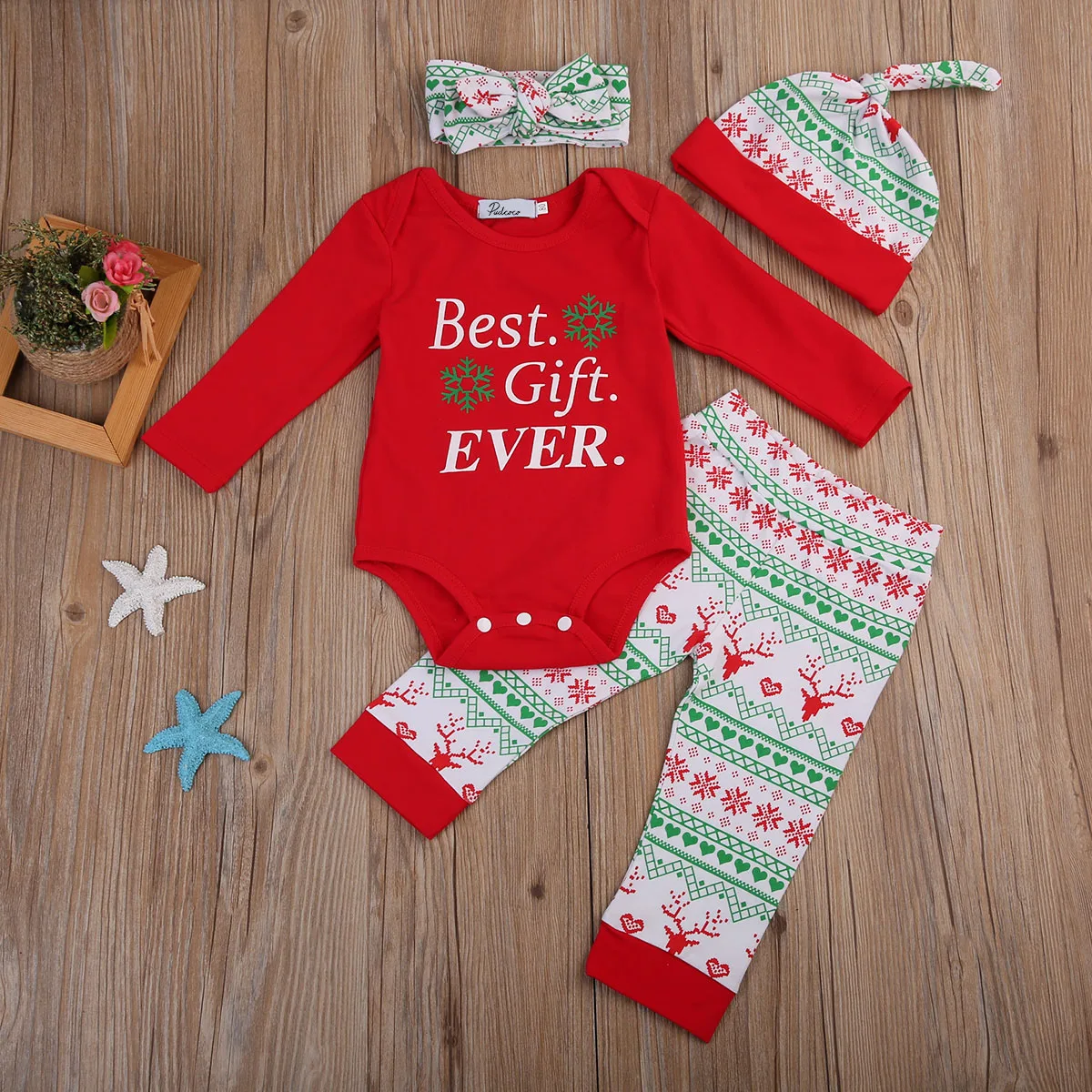 2017 милый комплект для девочек лучший подарок новорожденных комбинезон + длинные