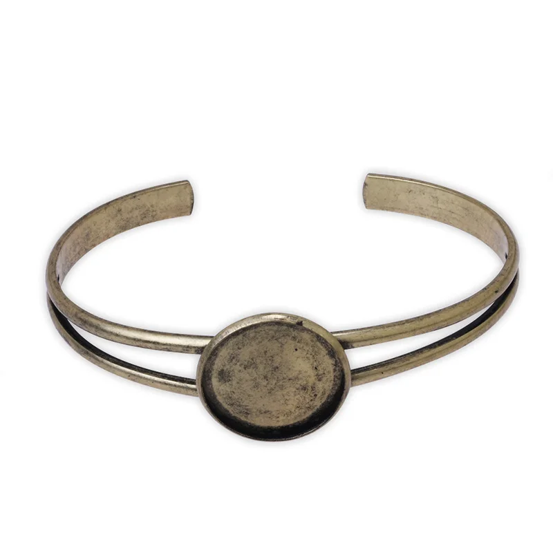 

5 шт., пустые манжеты, 20 мм ободок, античное бронзовое покрытие, регулируемые, пустые браслеты-10112408