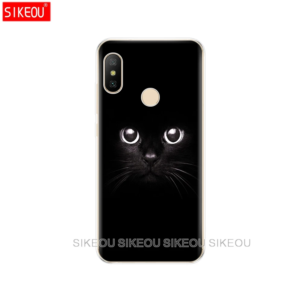 Силиконовый чехол для Xiaomi MI A2 LITE из мягкого ТПУ задняя крышка чехлы бампер