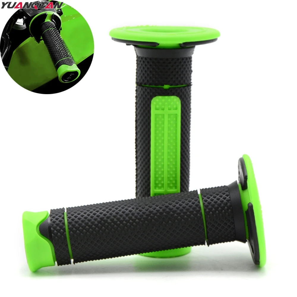 22 мм 7/8 ''мотоциклетная рукоятка резиновая мото для KAWASAKI KLX125 KX65 KX250F KX KLX KDX125SR