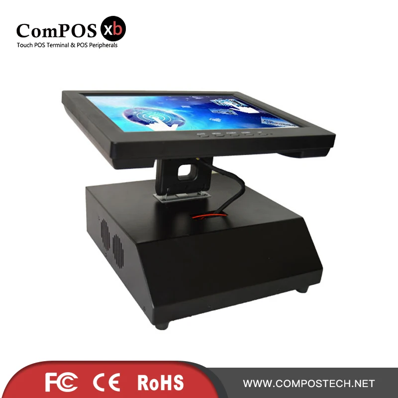 12-дюймовый pos сенсорный все в одном ПК экран система дешевый кассовый аппарат |
