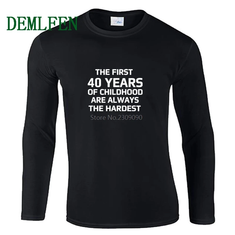 Футболка мужская хлопковая с круглым вырезом крутая тенниска длинным рукавом