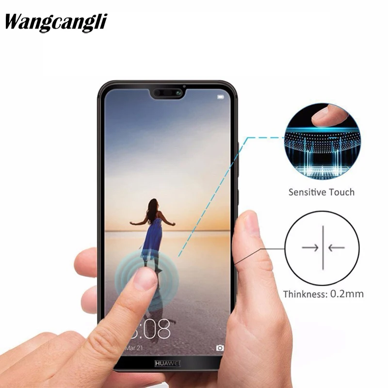 Защитное стекло на huawei P20 Lite Pro закаленное для экрана 0 26 мм 2.5D пленка | Мобильные