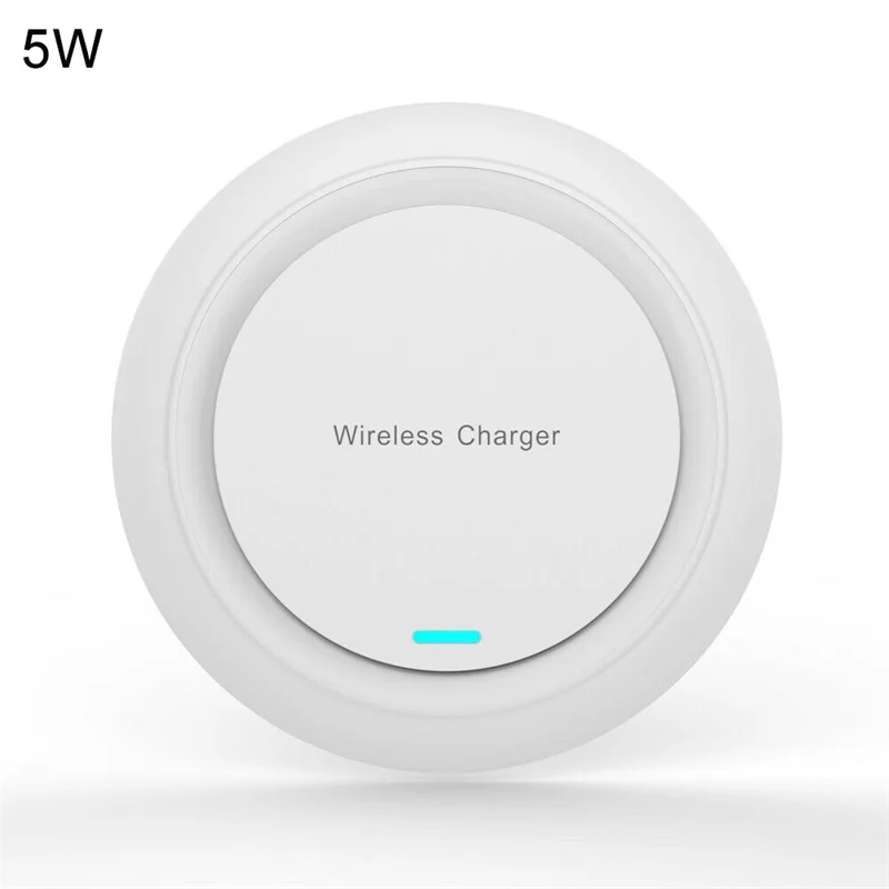 White 5W Беспроводное зарядное устройство для быстрой зарядки 10 Вт быстрое зарядное устройство для мобильного телефона QI зарядное устройство для iPhone samsung Galaxy Xiaomi huawei Беспроводное зарядное устройство - Тип штекера: White 5W
