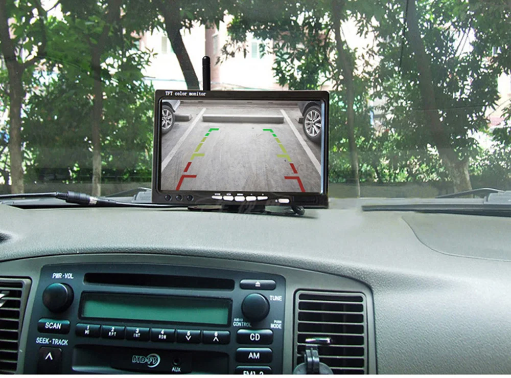 Беспроводной 7 дюймовый TFT LCD цветной монитор автомобильная парковочная камера