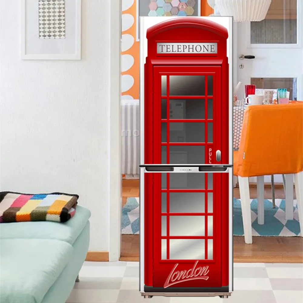 3D печать постер для телефонной будки ПВХ водонепроницаемая наклейка на