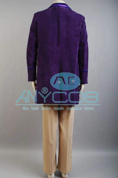 Чарли и шоколадная фабрика 1971 Джонни Деппом Вилли Вонка равномерное фиолетовый