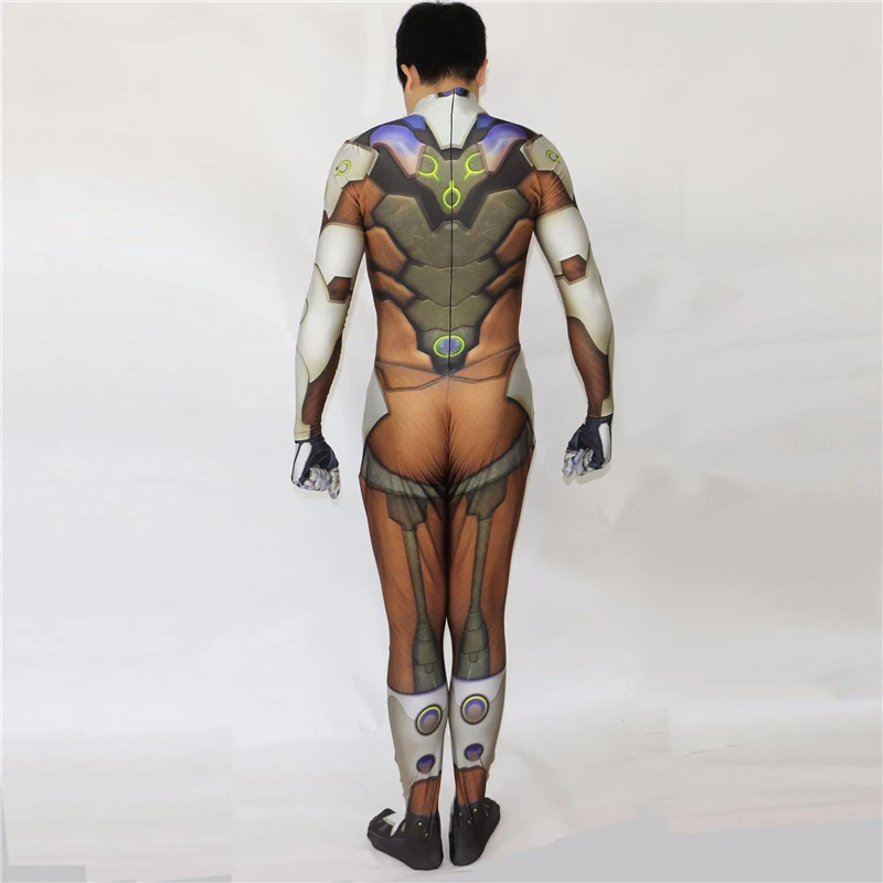 OW DVA костюм генджи спандекс 3D принт Genji супергерой zentai на заказ Хэллоуин Косплей
