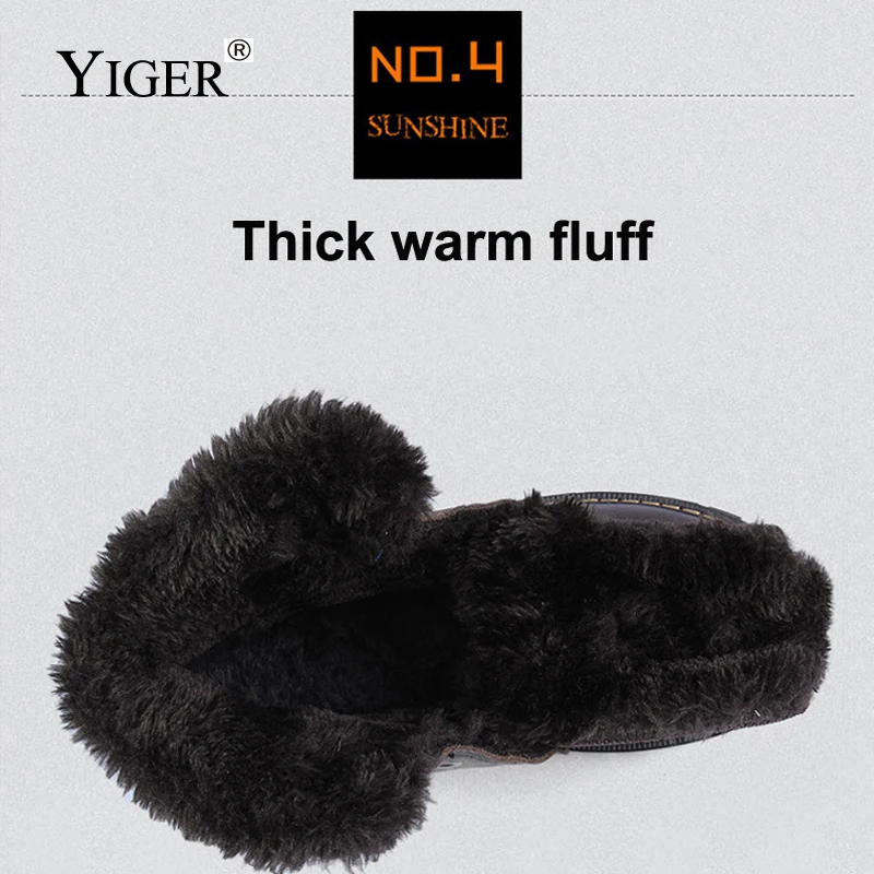 YIGER/Новые мужские ботинки зимние Martin из натуральной кожи большие размеры 38 50