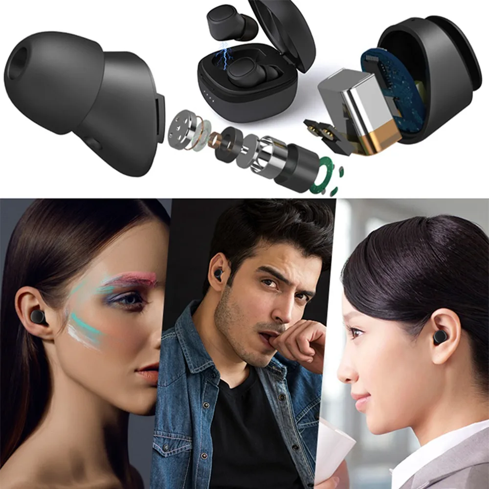 T1X Bluetooth беспроводные наушники 3D стерео звук беспроводные наушники IP67 водонепроницаемая гарнитура с зарядным отсеком