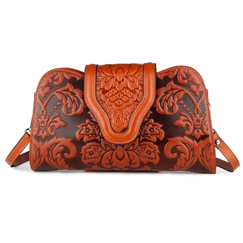 Зеленая/оранжевая дамская сумочка из натуральной кожи модные женские