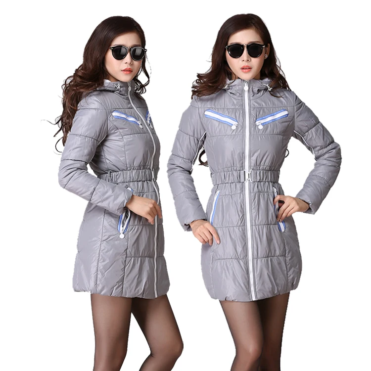 Куртка женская тонкая модная длинная карамельного цвета зимняя 2017|fashion winter jacket