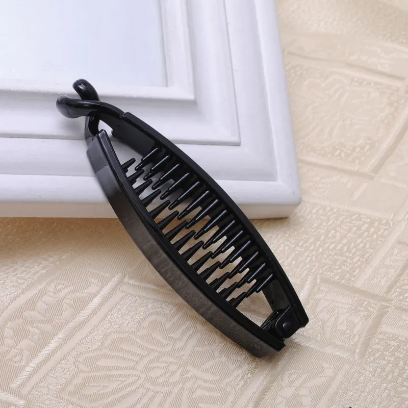 Тонкие волосы Pin Девушки банан клип Новый головной убор коготь Стиль ребенок