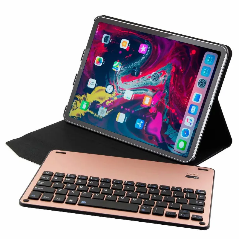 Bluetooth клавиатура чехол для 2018 iPad Pro 11 алюминиевый съемный беспроводной 11&quot|Чехлы