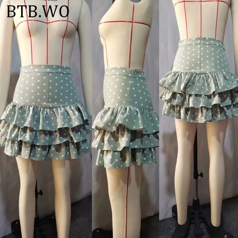 2019 Женская Милая Мини юбка с высокой талией женская летняя плиссированная мини в