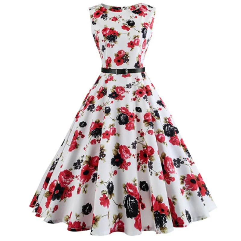 Женское Клубное платье с принтом элегантное ТРАПЕЦИЕВИДНОЕ без рукавов размера