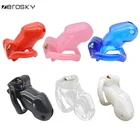 Zerosky каучуковое устройство верности Мужской пенис клетка для члена с 4 шт. кольца на член Пояс верности секс-игрушки для мужчин женщин