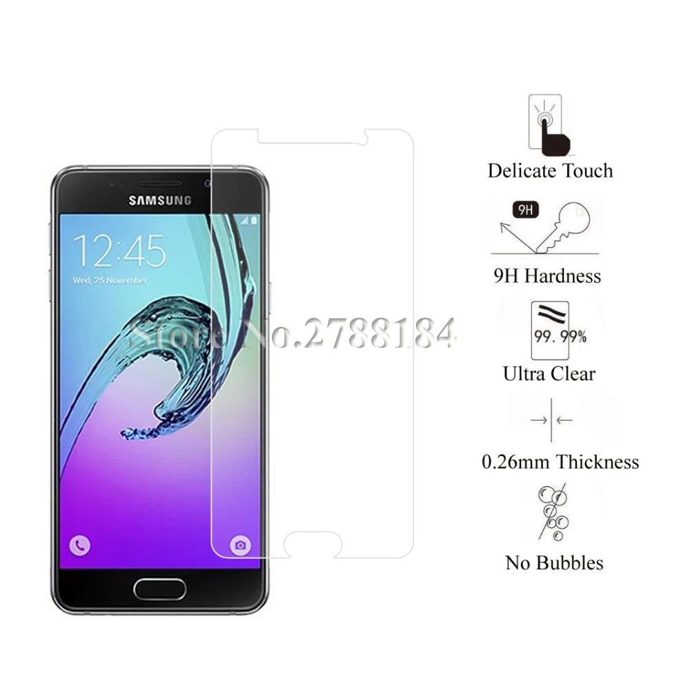 2 шт. закаленное Стекло для samsung Galaxy A3 A310F A310M A310Y Экран протектор Защитная пленка, стекло для samsung A3