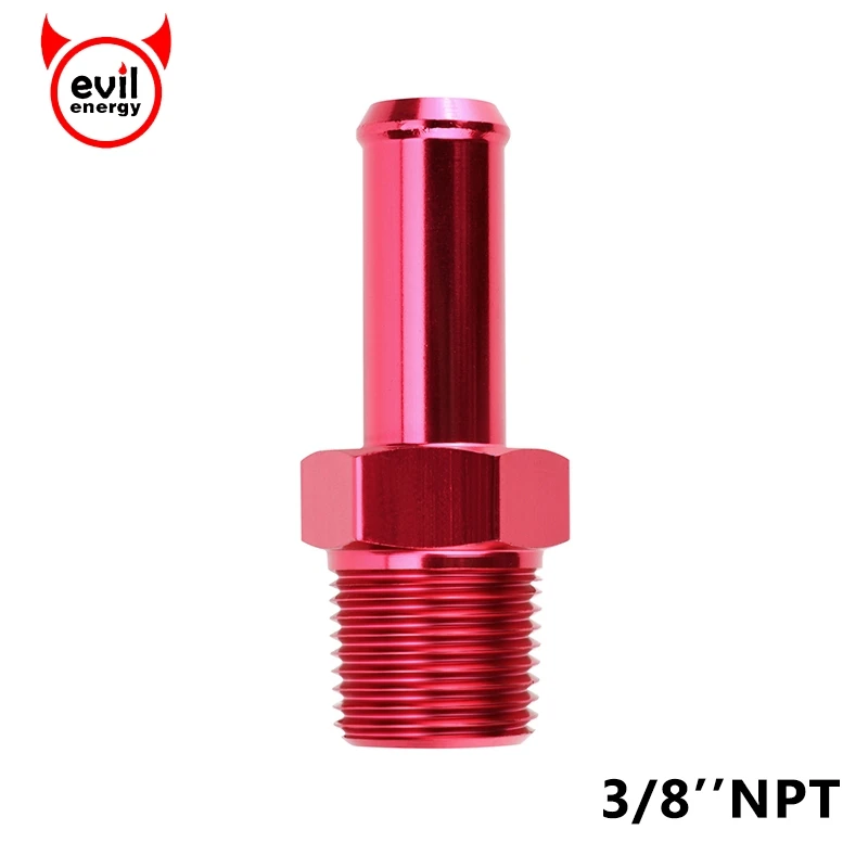 Наконечники шлангов evil energy 3/8 &quotNPT прямые до 1/2&quot OD с алюминиевым анодированием