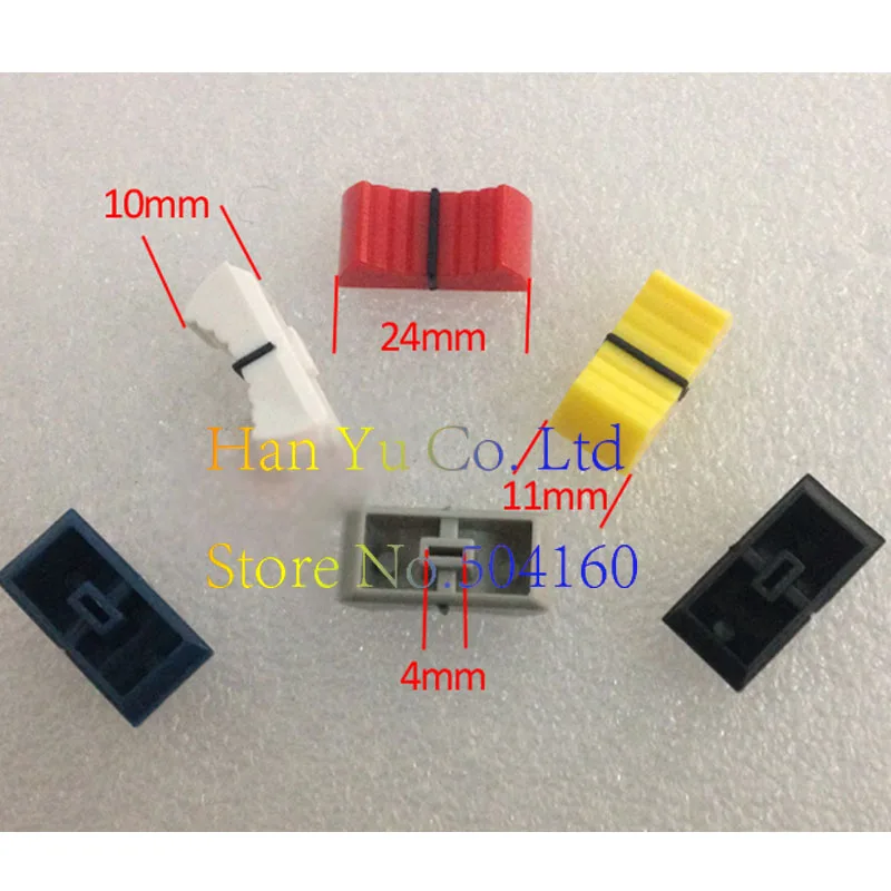 6-tone console fader Accessories for dimmer Inner hole 4MM straight slider | Microphones