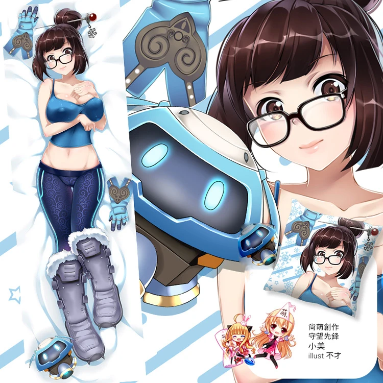 50X150 см Overwatch видео игры mei боди kalua cameltoe мультфильм аниме Искусство Настенная