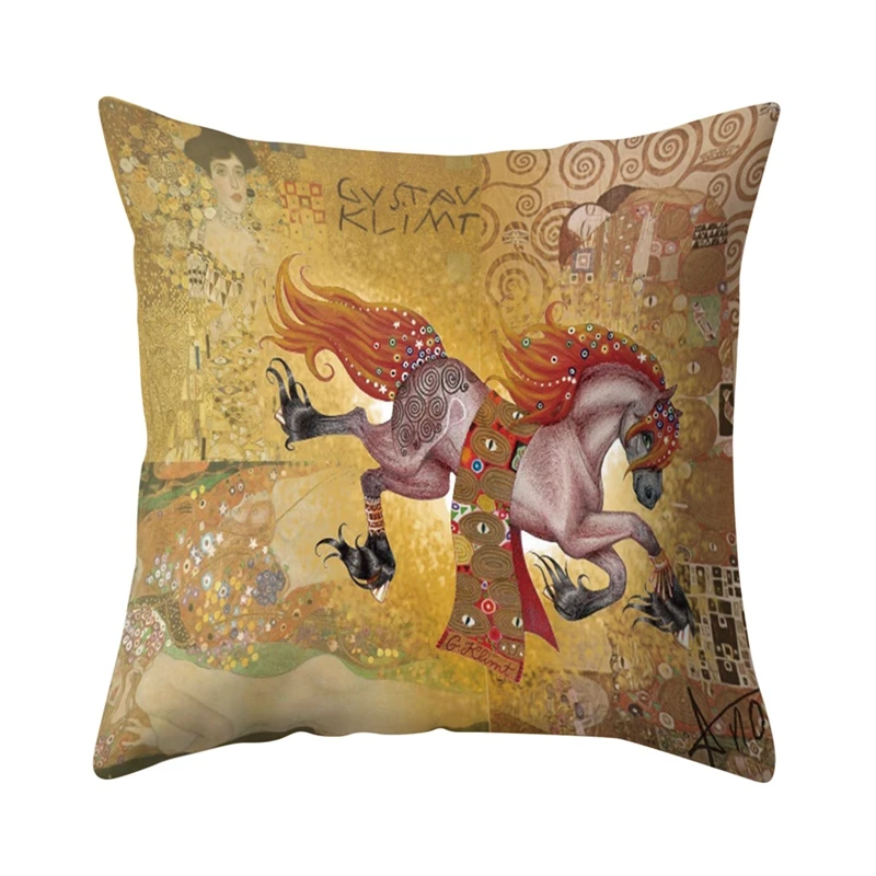 Винтажная наволочка цвета хаки с рисунком воображения невидимой молнией