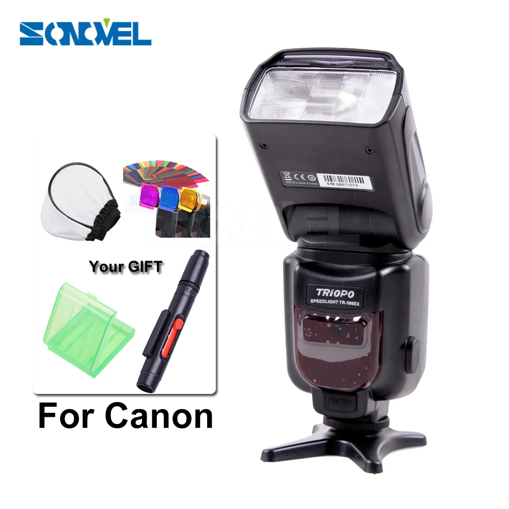 Triopo TR 586EX TTL вспышка Speedlight Speedlite для Canon EOS 550D 60D 6D 5D Mark II как YONGNUO Режим беспроводной