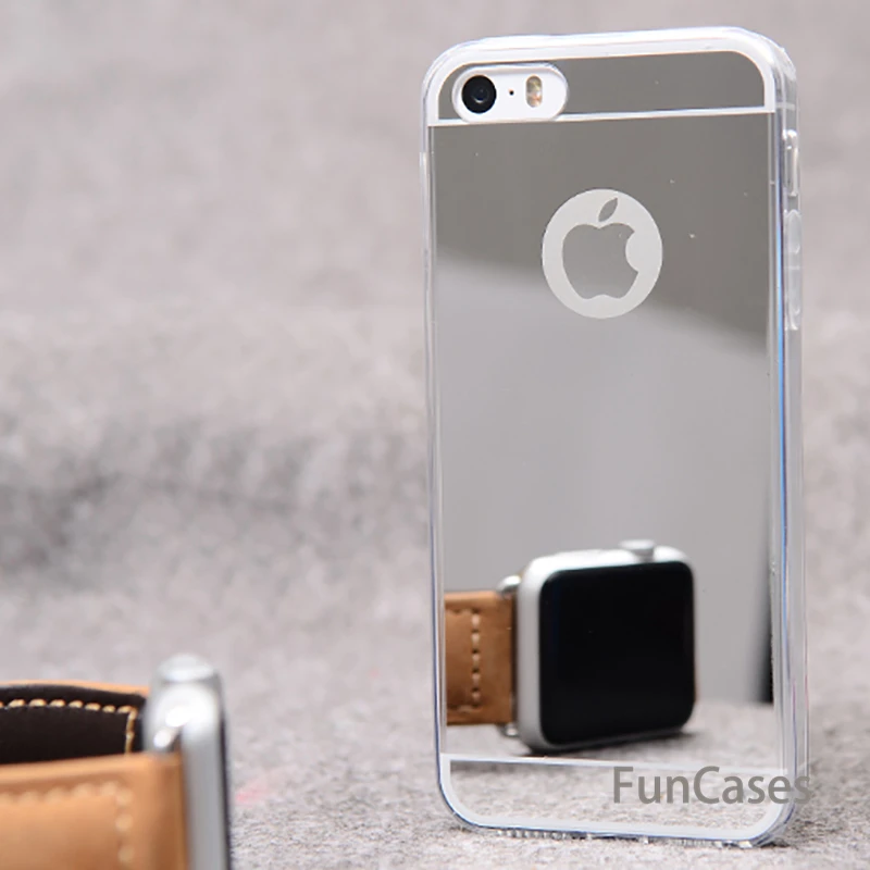 Изысканный гальванический зеркальный Чехол для iPhone6 6 S 5 SE Plus прозрачный мягкий
