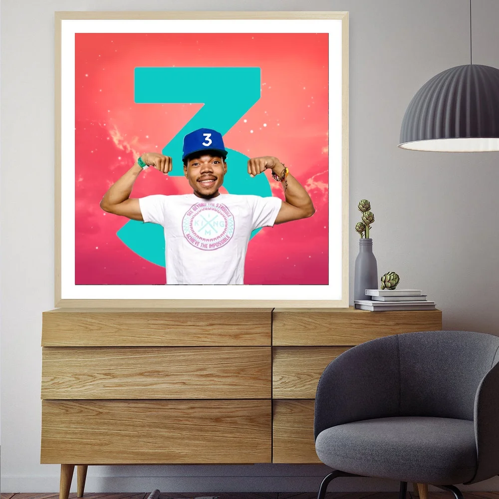 Книга-раскраска шанс рэпера 3 художественный холст постер музыкальный альбом