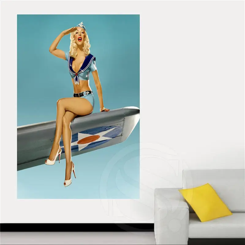 Классическая модная пользовательская булавка девушка холст ткань фотография