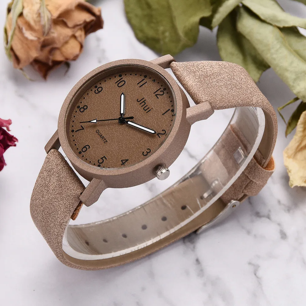 Pink Women's Watches Fashion Leather Quartz Wrist Watch Female Ladies Clock Mujer Bayan Kol Saati Montre Feminino | Наручные часы
