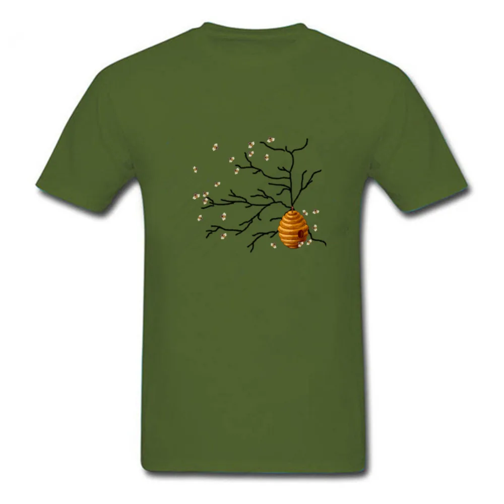 2018 элегантный стиль футболка с Пчелой Мужская Сотами хипстерская Homme