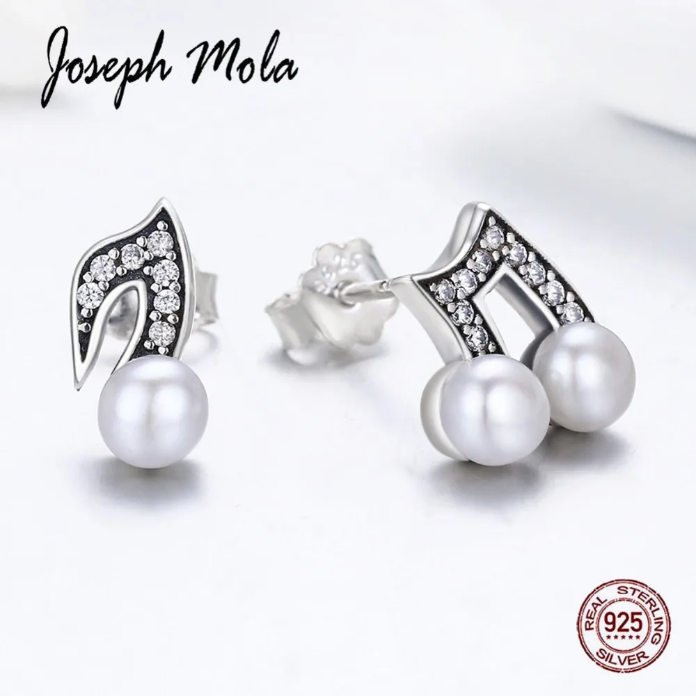 Joseph Mola 925 Стерлинговое Серебро Асимметричный музыкальный символ изысканный