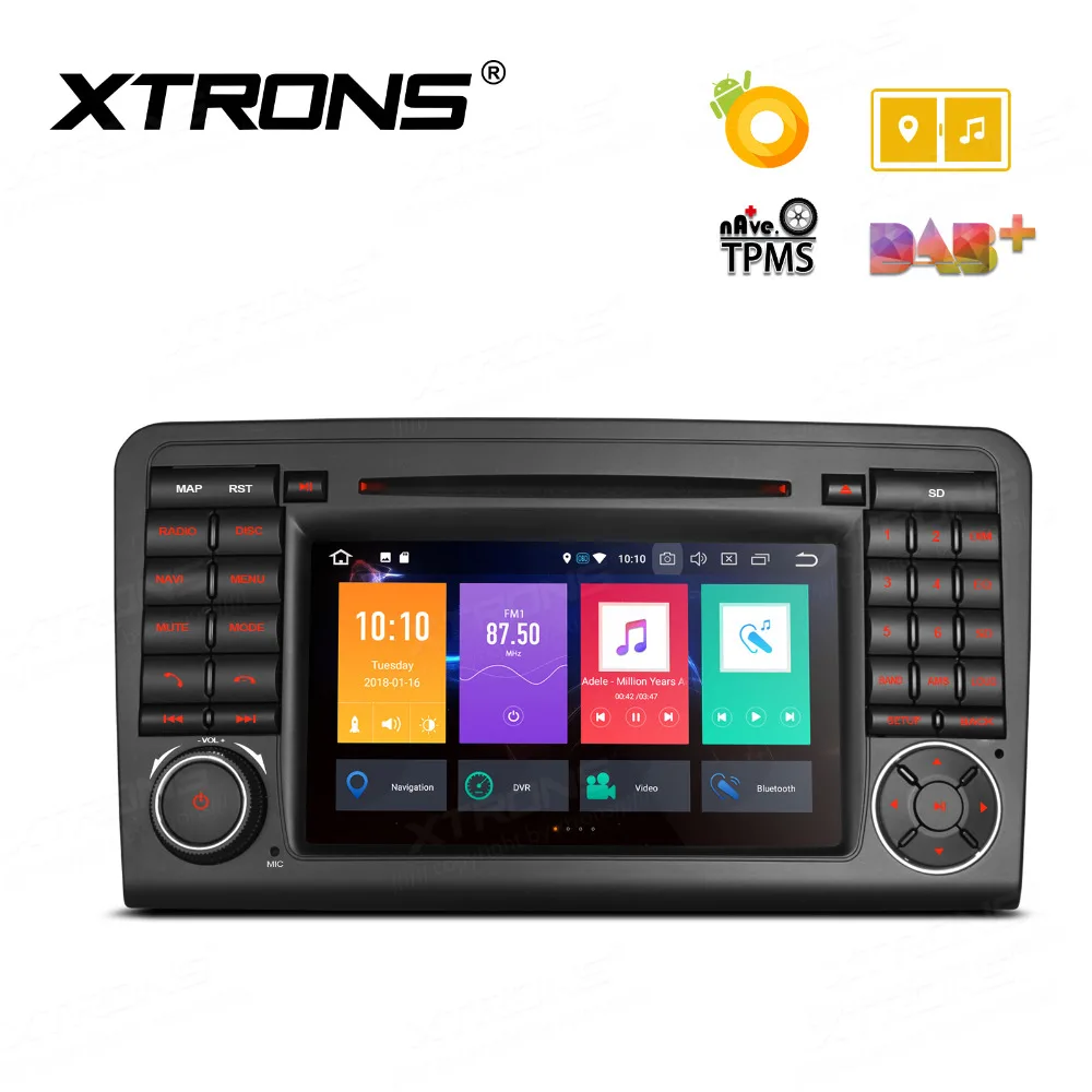 XTRONS 7 &quotAndroid 8 0 Восьмиядерный автомобильный DVD плеер OBD GPS для Mercedes Benz GL Class X164 G320 G350