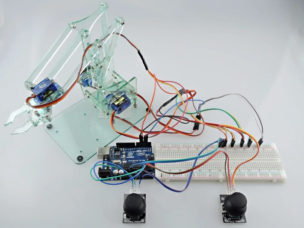 

Промышленная Роботизированная рука и сервопривод UNO R3 для Arduino