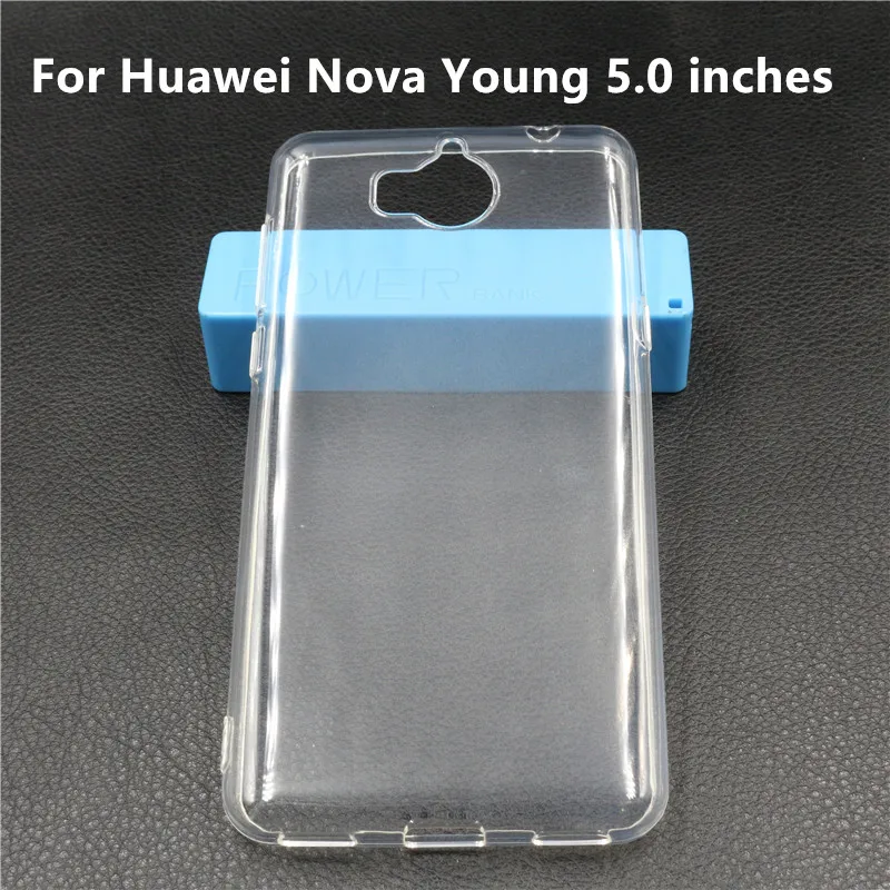 Ультра тонкий мягкий Силиконовый ТПУ принципиально Coque для huawei Nova молодых 4 г LTE MYA