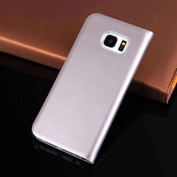 Чехол-книжка S7edge для Samsung S7 edge чехол с окошком Galaxy S8 Plus кожаные чехлы телефонов