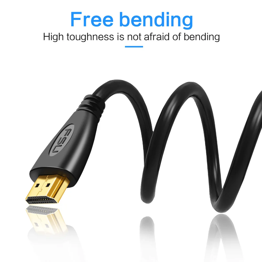 Высокая скорость разрешение Micro HDMI к HDMI кабель 1080P 3D Папа-папа адаптер позолоченный кабель для HDTV телефон ПК камера планшеты