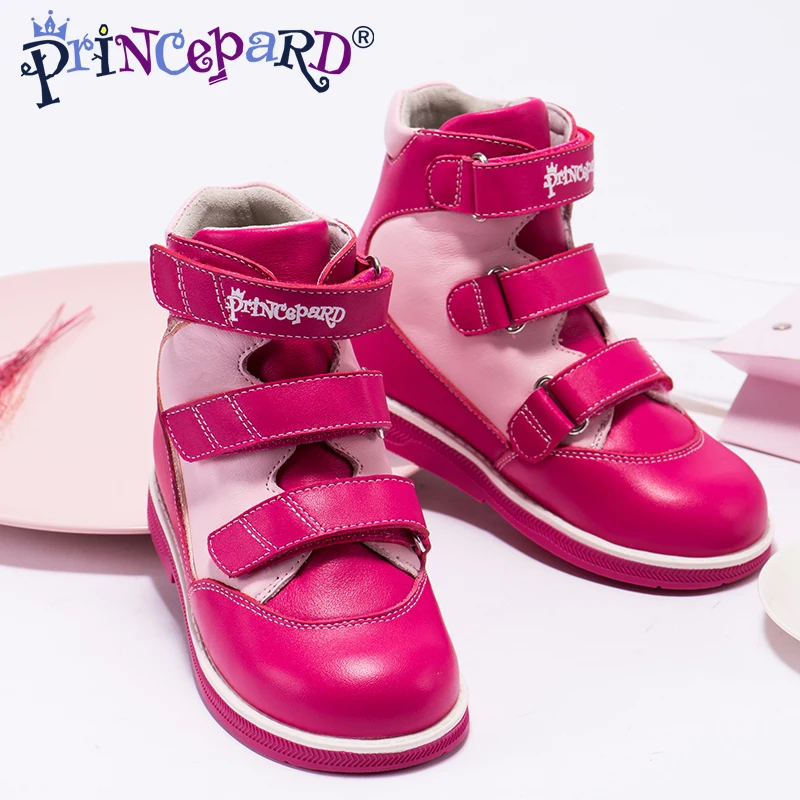 Princepard/2018 Лидер продаж ортопедическая обувь для девочек сезон весна осень розовые