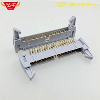 dc2 40p idc socket box 2 54mm pitch ejector header right angle connector 220p 40pin contact part of the gold plated 3au yanniu