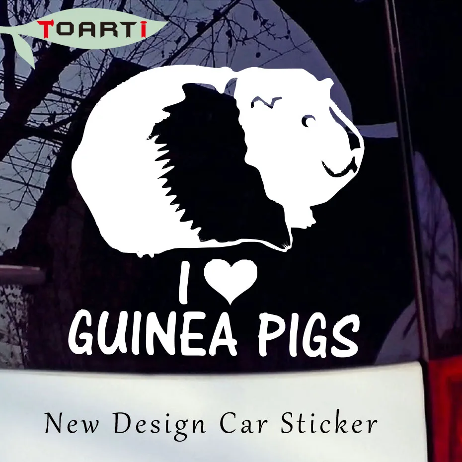 Я люблю морских свинок виниловая наклейка Diy Автомобильная Наклейка на окно