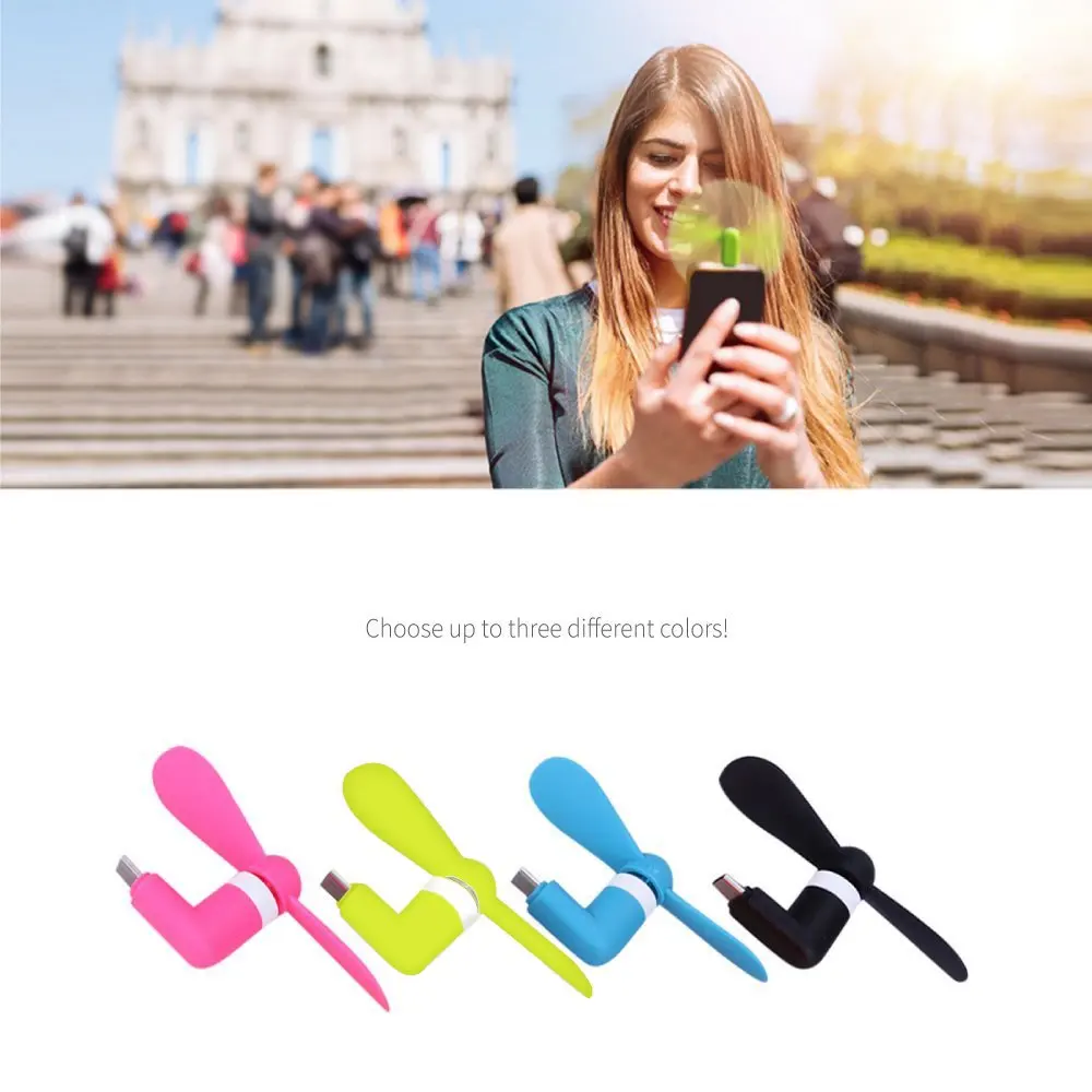 Мини Гибкий Мобильный телефон вентиляторы для Android Type-C Galaxy S8 Plus Note 8 Pixel HTC 10 OnePlus 3