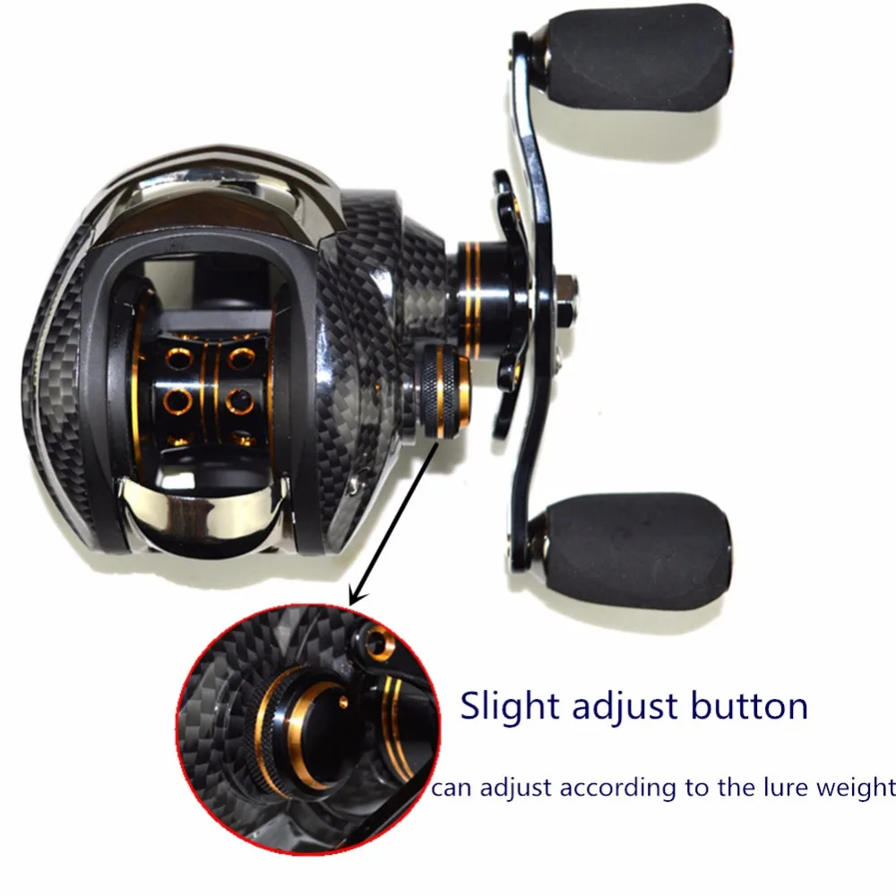 Fishdrops правая/Левая рука Приманка литье Рыболовная катушка колесо 17 + 1Bell Carretilha Peche