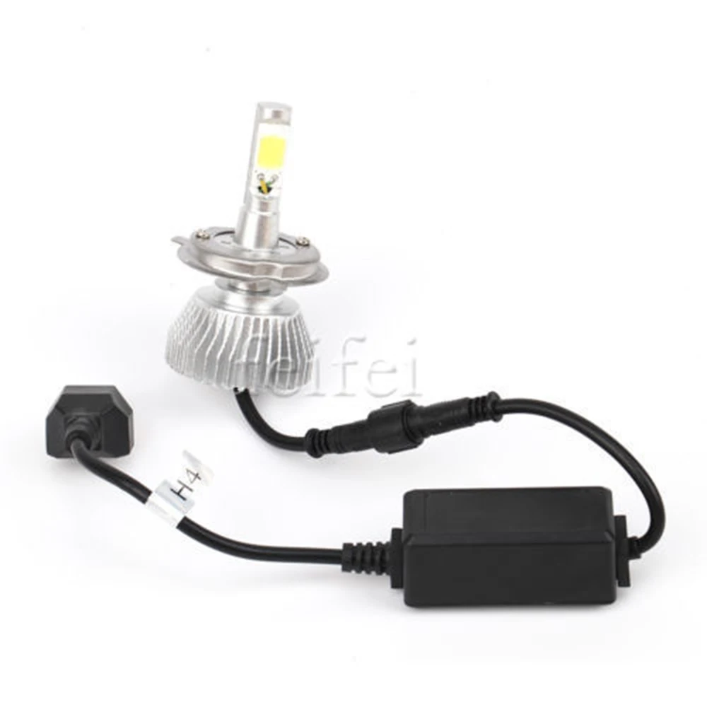 2X супер яркая фара H4 LED Hi/Lo 60 Вт 6000Lm Светодиодные Автомобильные фары Автомобильная